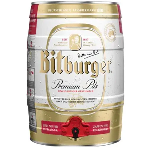 CERVEZA BITBURGER BARRIL 5 LTS (ALEMANIA)