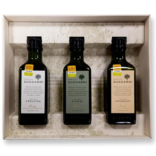 ACEITE DE OLIVA ZUCCARDI ESTUCHE DEGUSTACION X3