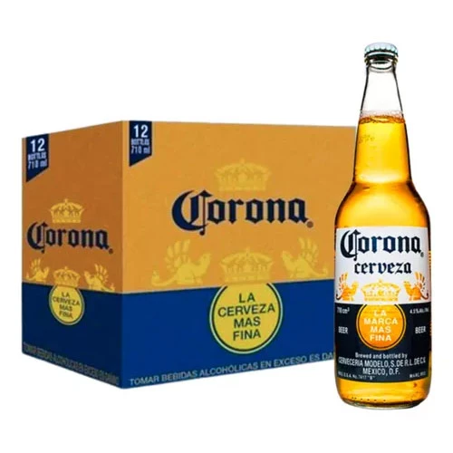 CERVEZA CORONA BOTELLA 710CC PACK X12